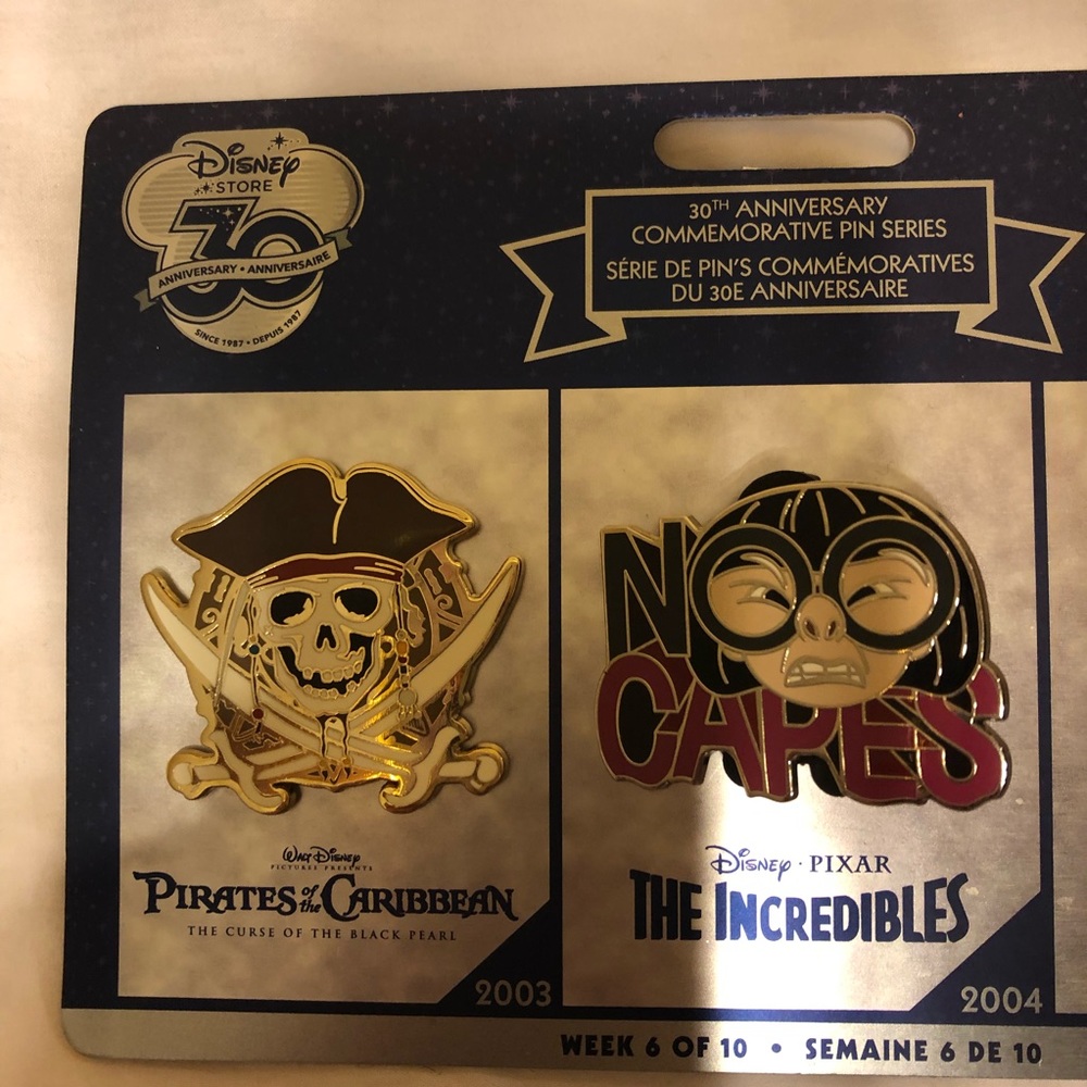 Disney Store 30th Anniversary Pins